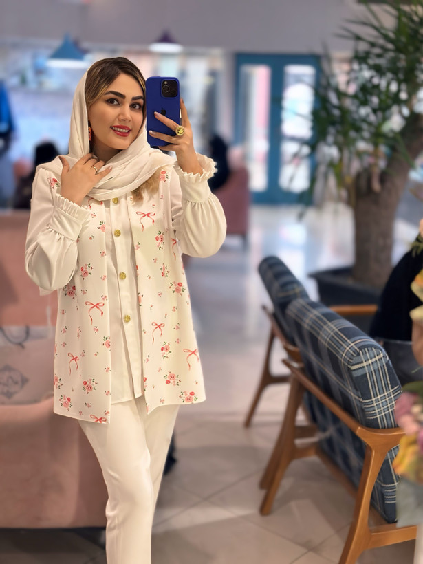 وست زنانه کرپ مازراتی طرح دلبر