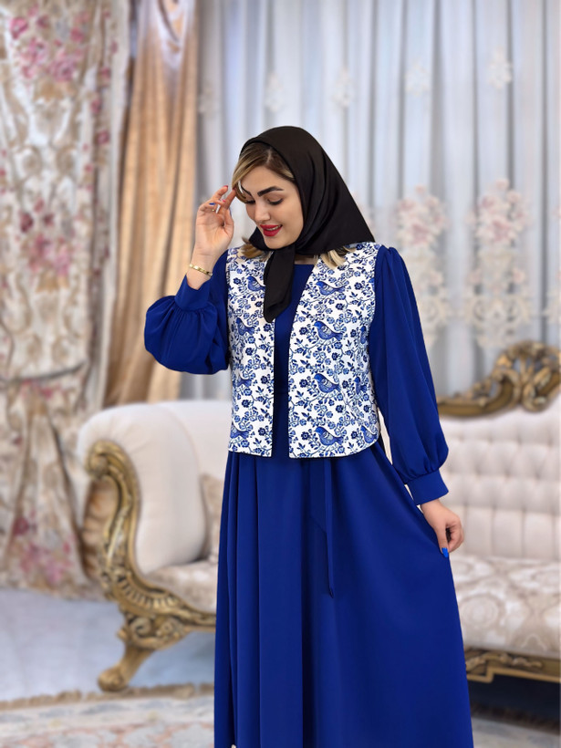 جلیقه طرح سیمرغ - نمای پشت
