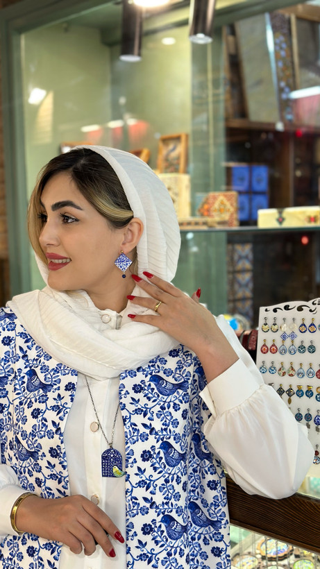 وست زنانه کرپ مازراتی طرح سیمرغ