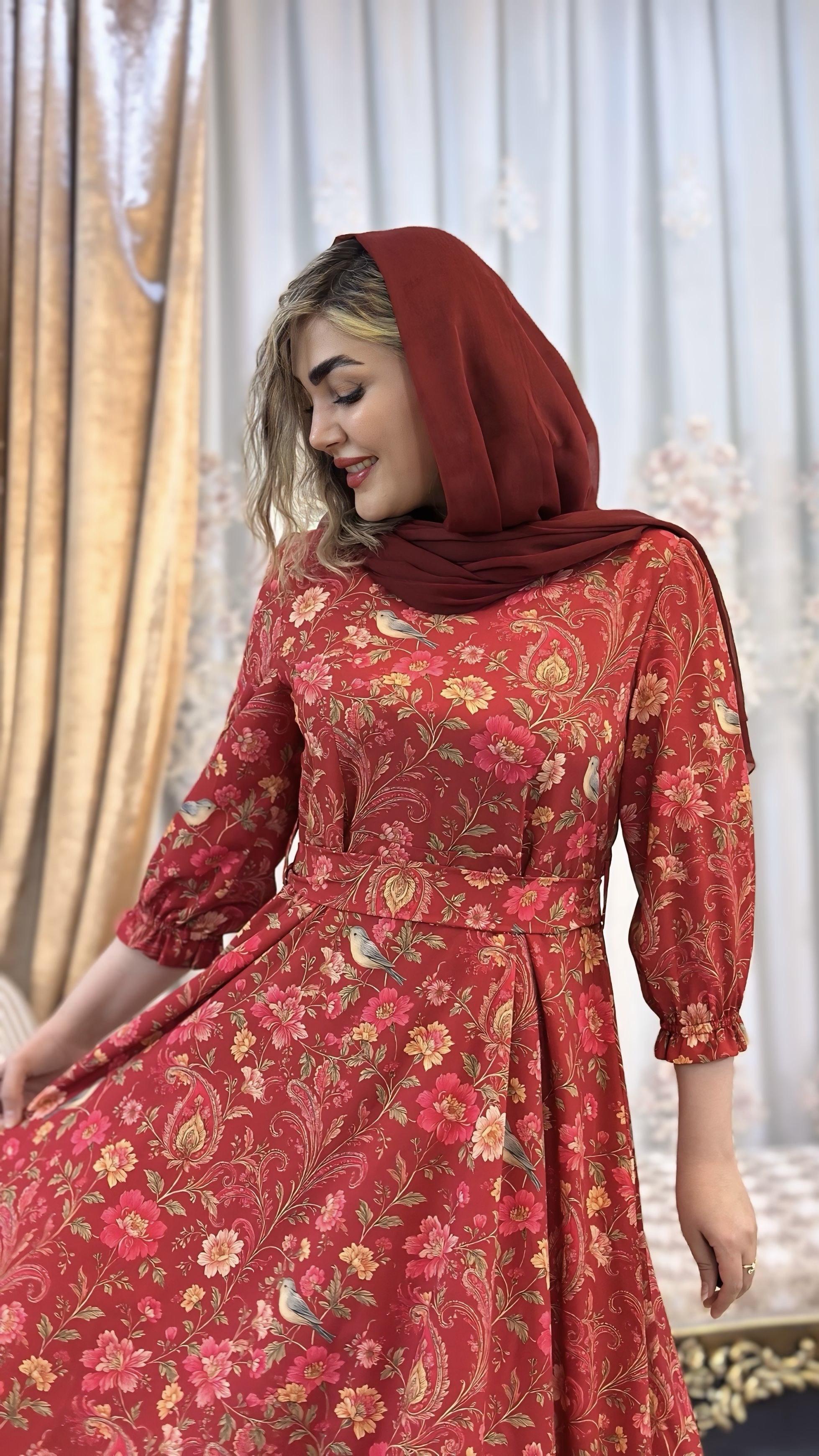 پیراهن زنانه تابستانه طرح گیلدا